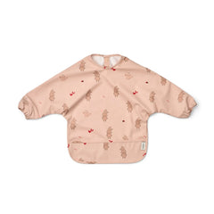Liewood - مئزر طعام بأكمام Merle | Wild child/Rosey