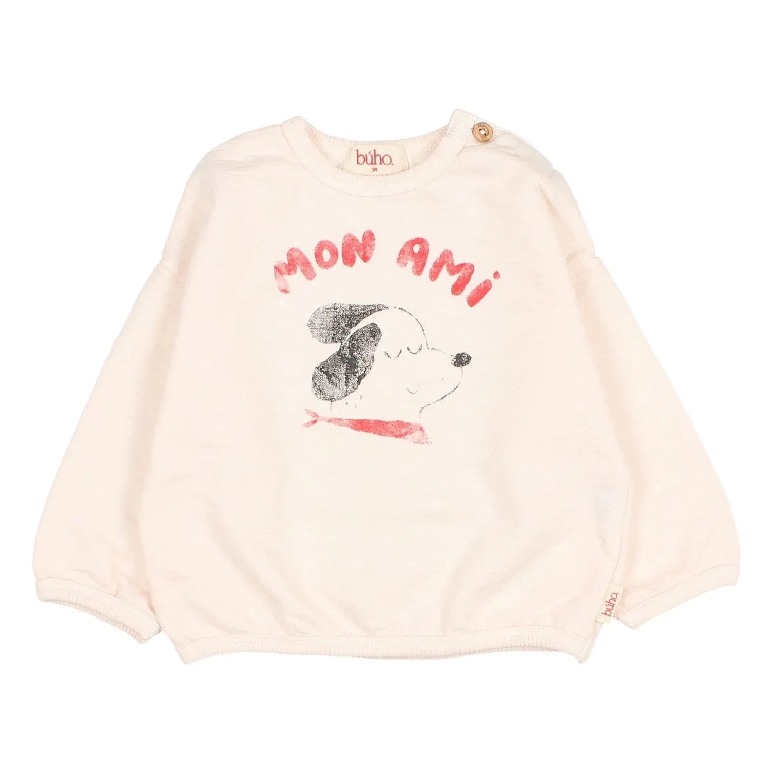 Búho - Mon Ami Sweat Organik pamuklu polar | Lychee Pembe