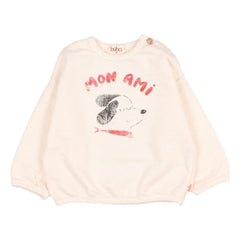 Búho - Mon Ami Sweat Organik pamuklu polar | Lychee Pembe