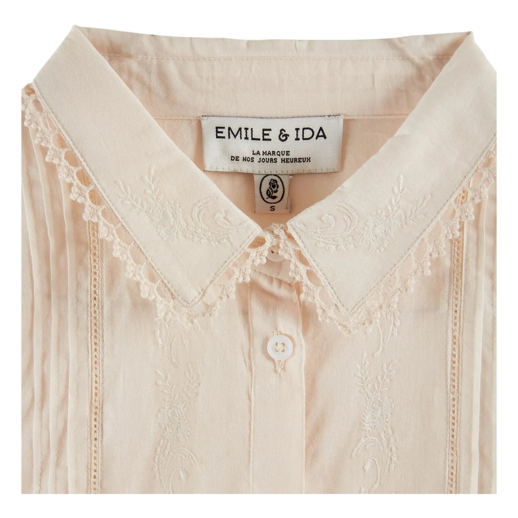 Emile et Ida - Vintage Pamuk Bluz | Krem