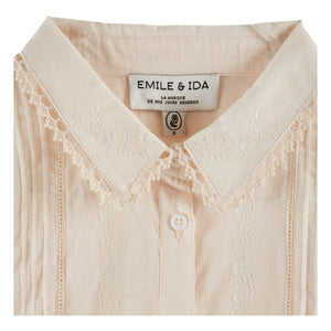 Emile et Ida - Vintage Pamuk Bluz | Krem