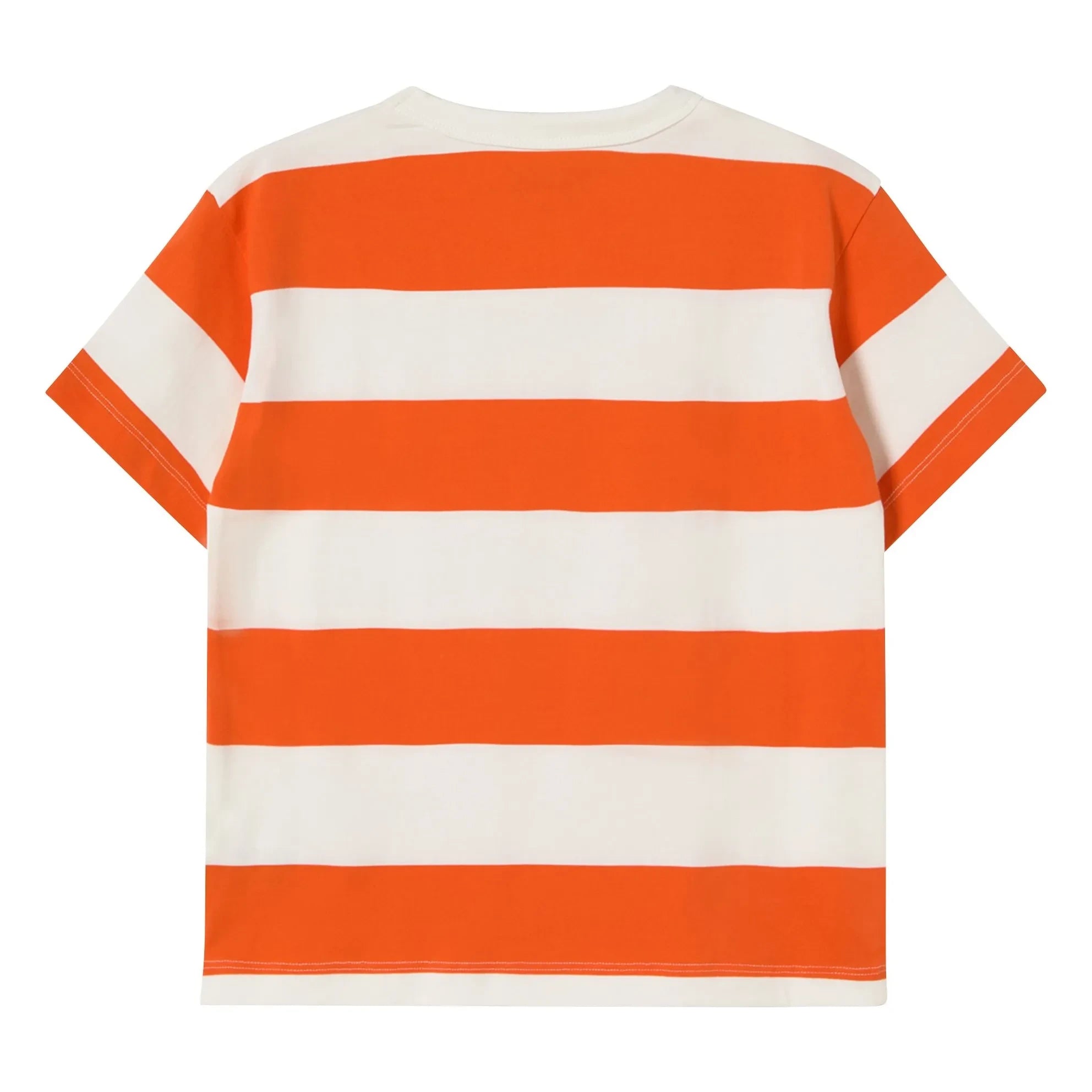 Tinycottons - Çizgili organik pamuklu T-shirt | Kırmızı