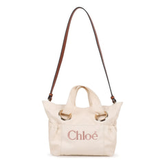 Chloé - Organik Pamuk Logo Tote Çanta | Chalk