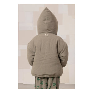 Studio Bohème - Frio Shamrock Fitilli Kadife Kaban Geri Dönüştürülmüş Elyaf | Gri