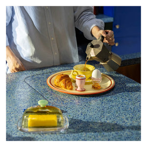 &Klevering - Cam tereyağı kabı Canteen | Sarı