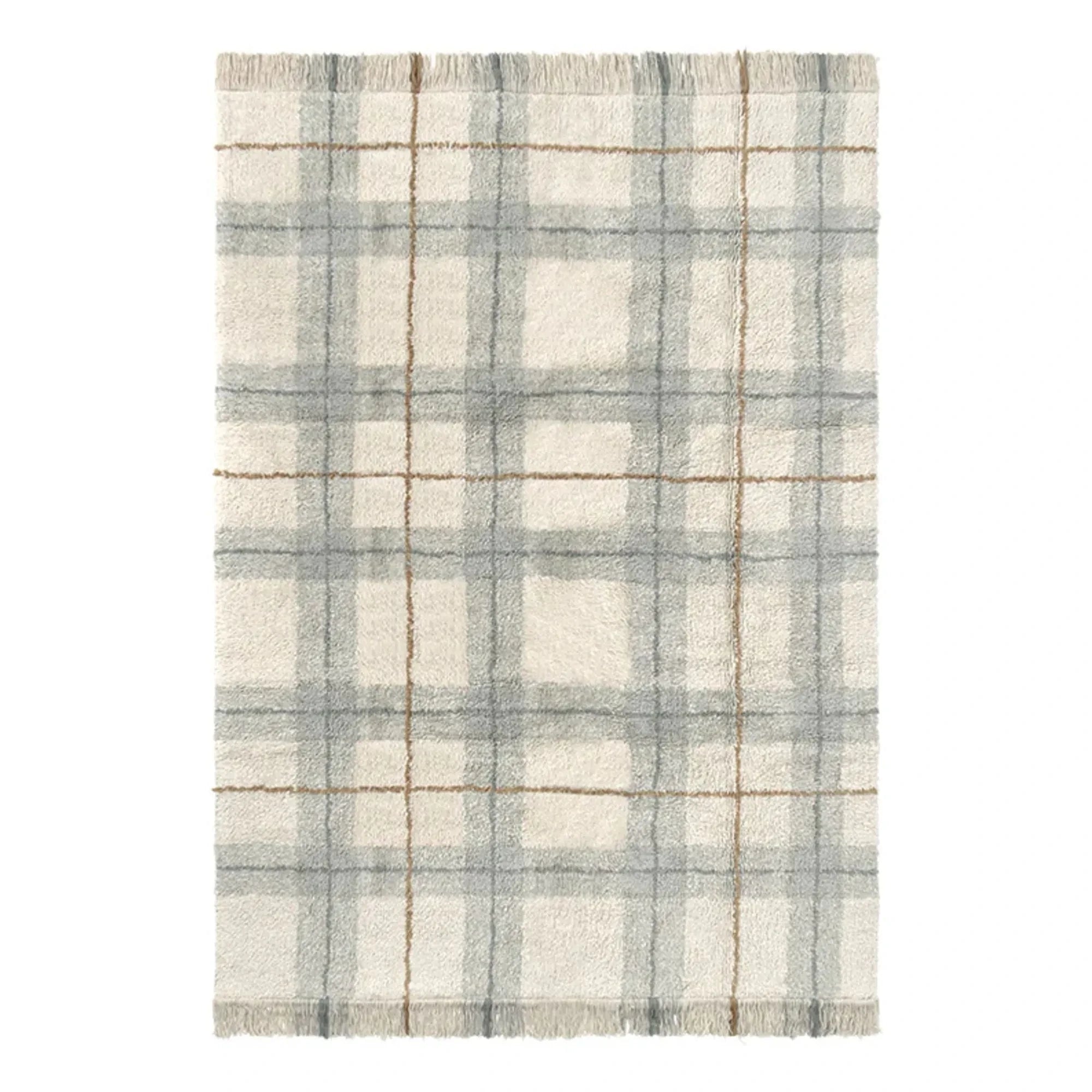 Lorena Canals - Tartan halı | Buz Mavisi
