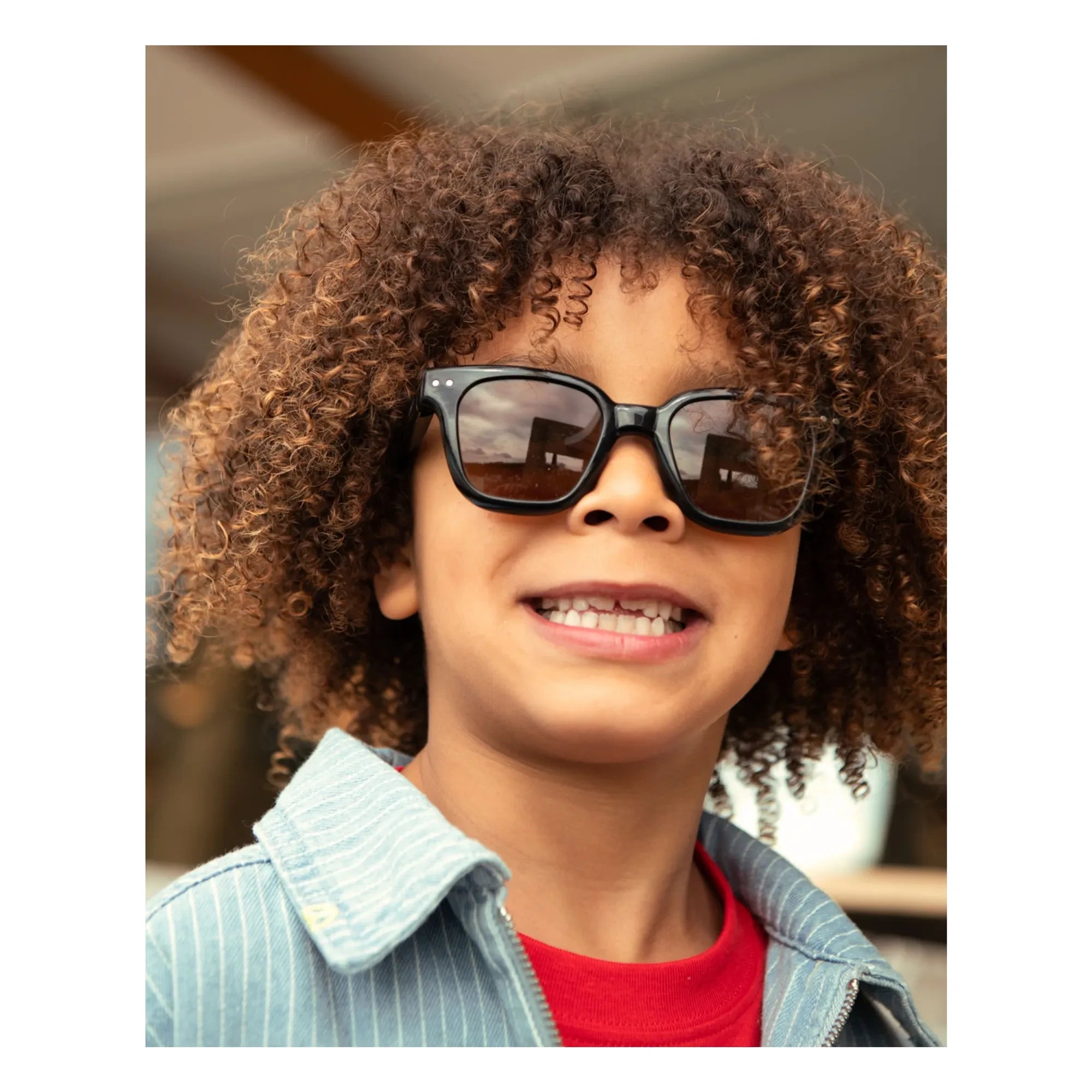 IZIPIZI - Sunglasses #Road Junior | Parlak siyah