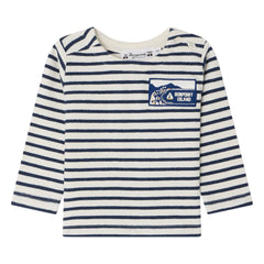 Bonpoint - Organik pamuk swirl T-shirt | Indigo mavi