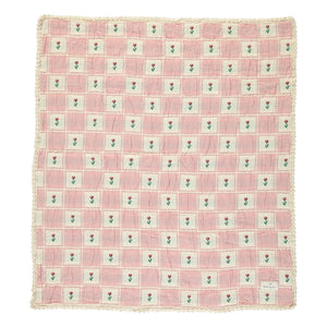 Bebe Organic - Bella Tulipes Organik Pamuklu Battaniye | Pembe