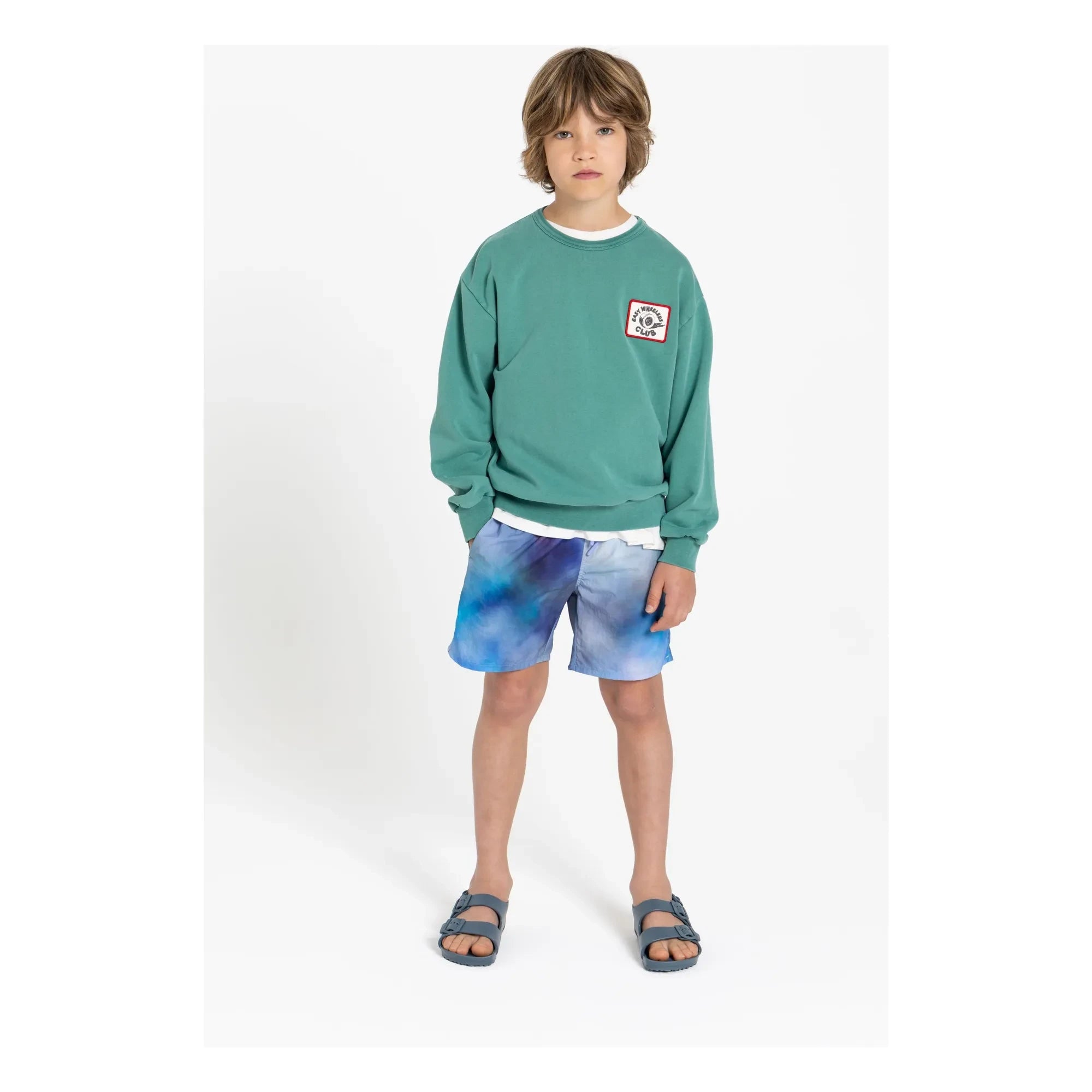 Hundred Pieces - Ryde Wheelers organik pamuklu sweatshirt | Zümrüt yeşili