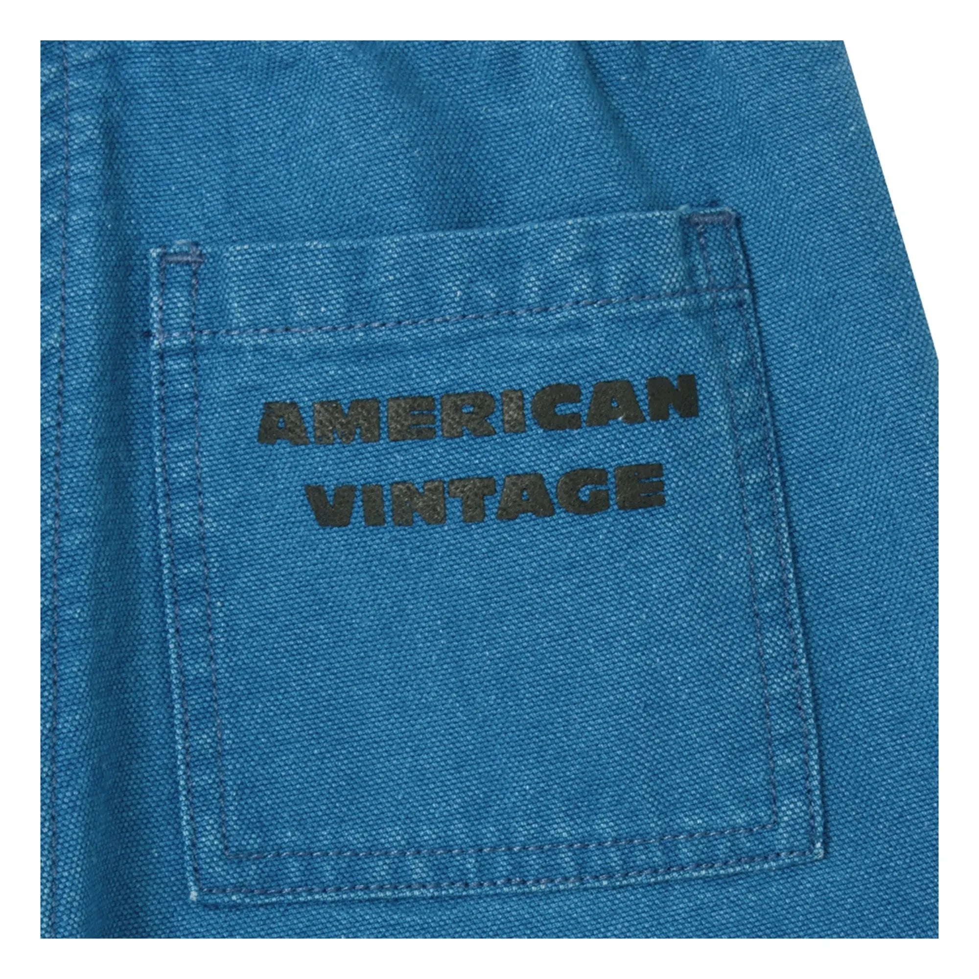 American Vintage - Comow Büzgü İpli İş Pantolonu | Mavi