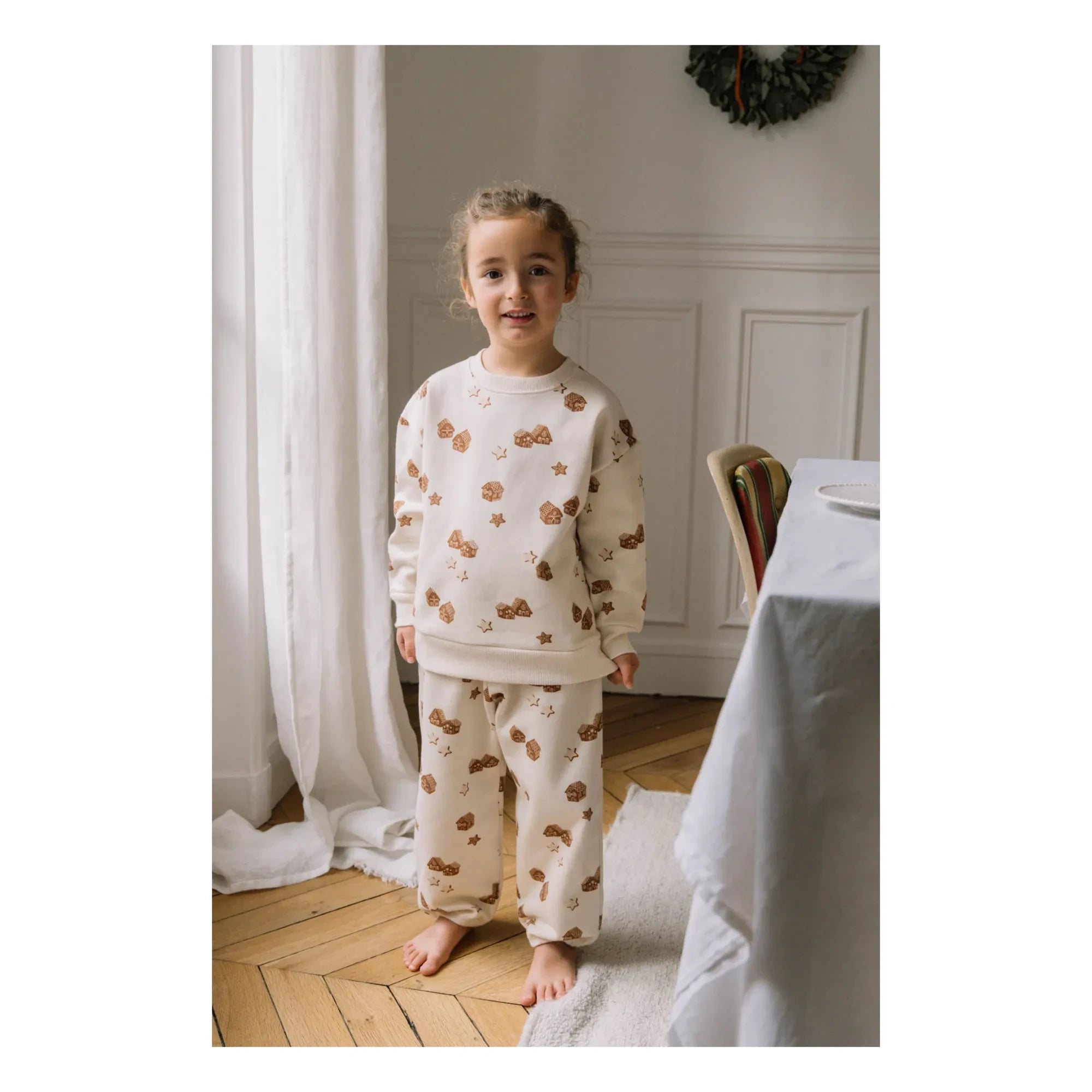 Studio Bohème - Noel Ayısı Sweatshirt Organik Pamuk | Ecru