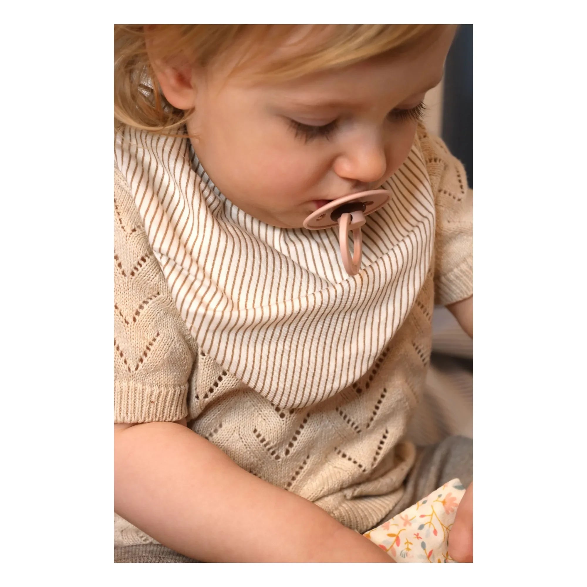 Cam Cam - Çizgili bandana önlükler - 2'li set | Camel