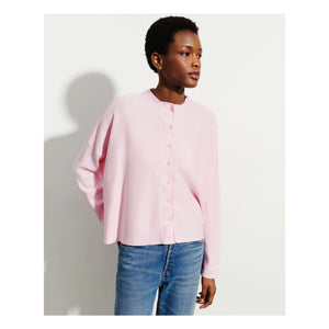 Bompard - Minimalist Oversize Pamuk ve Kaşmir Hırka | Pembe