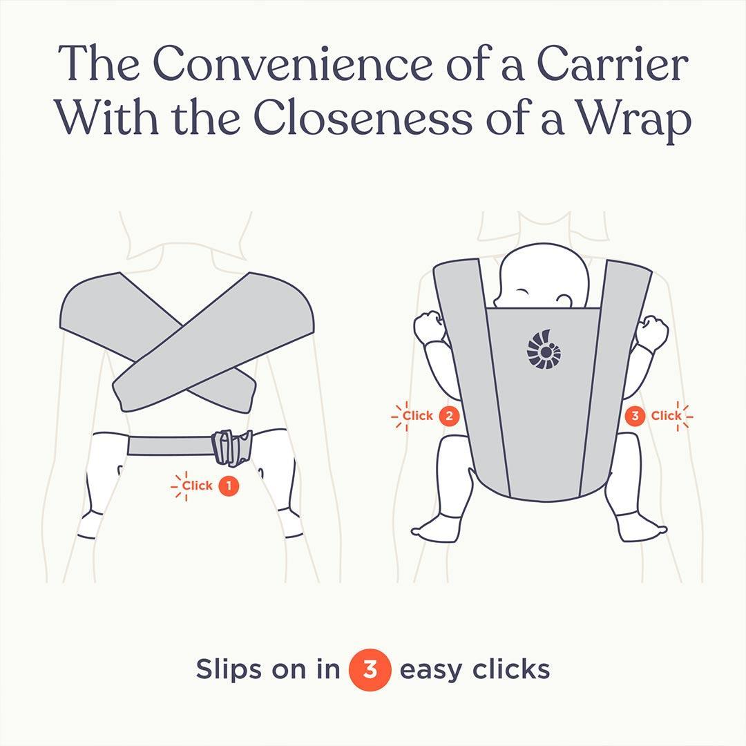 Ergobaby Embrace Newborn Carrier - Pure Black-Baby Carriers- | Natural Baby Shower