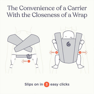 Ergobaby Embrace Newborn Carrier - Pure Black-Baby Carriers- | Natural Baby Shower