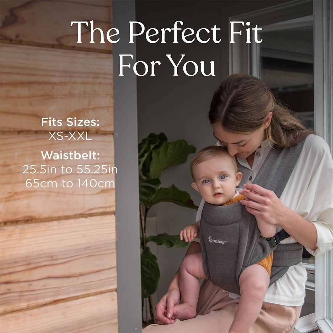 Ergobaby Embrace Newborn Carrier - Pure Black-Baby Carriers- | Natural Baby Shower