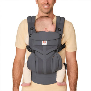 Ergobaby Omni Classic Mesh Baby Carrier - Charcoal Grey-Baby Carriers-Charcoal Grey-One Size | Natural Baby Shower
