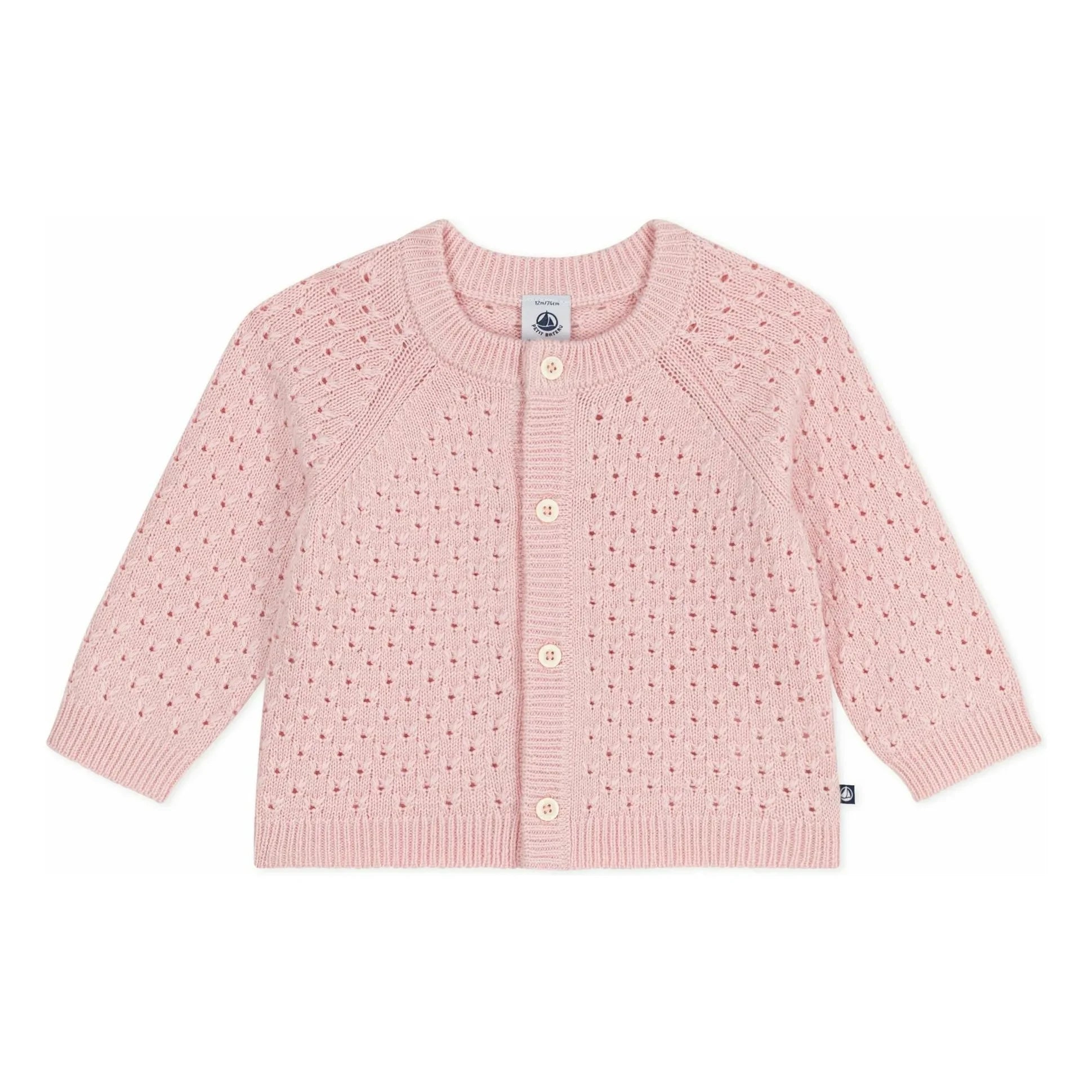 Petit Bateau - Soluk Pembe Yün Hırka