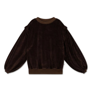 Repose AMS - Sevimli organik pamuklu sweatshirt | Çikolata