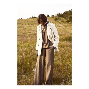 Diega - Capo Extra Fine Merino Yün Balaklava | Taupe kahverengi