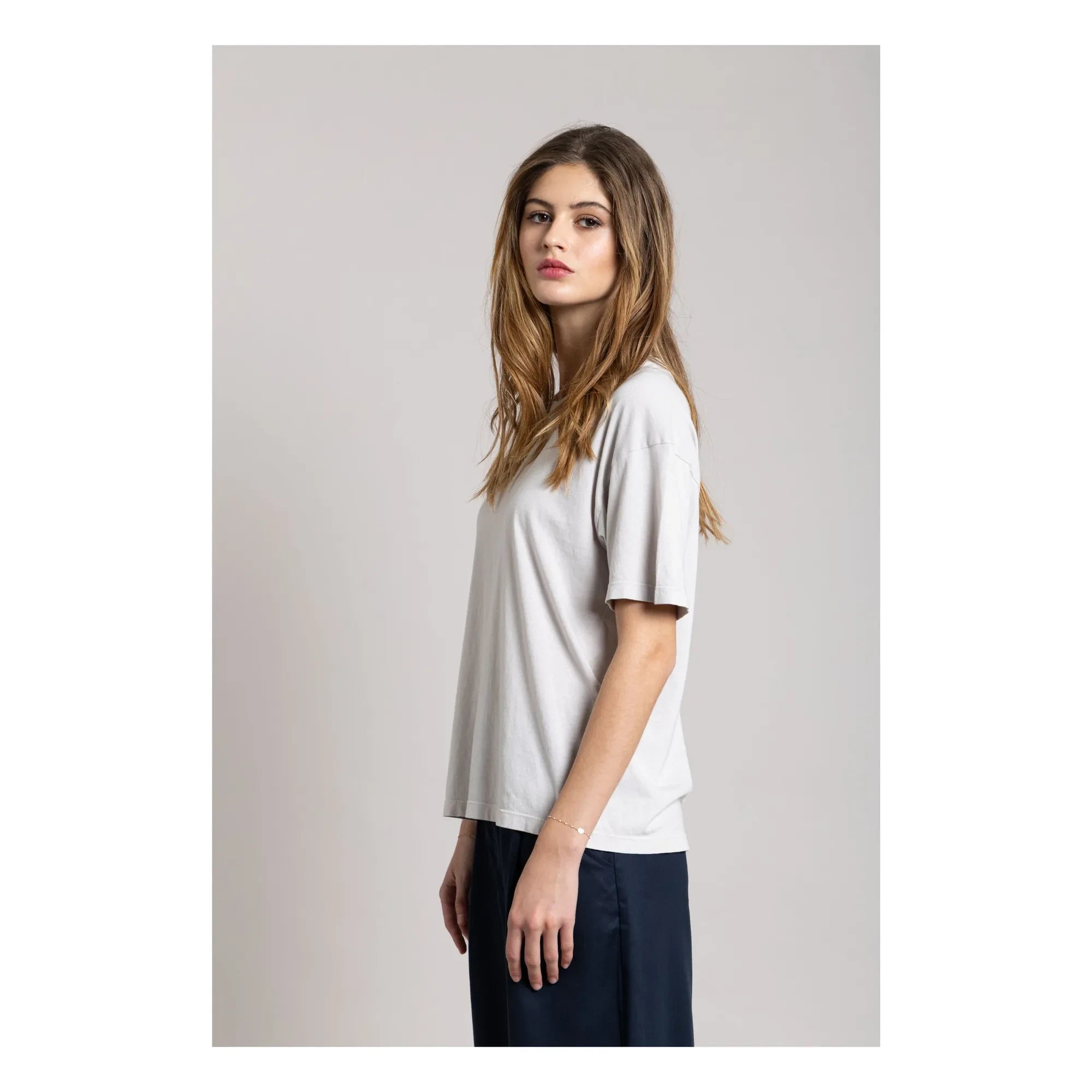 Smallable Woman - Hana organik pamuklu T-shirt | İnci grisi