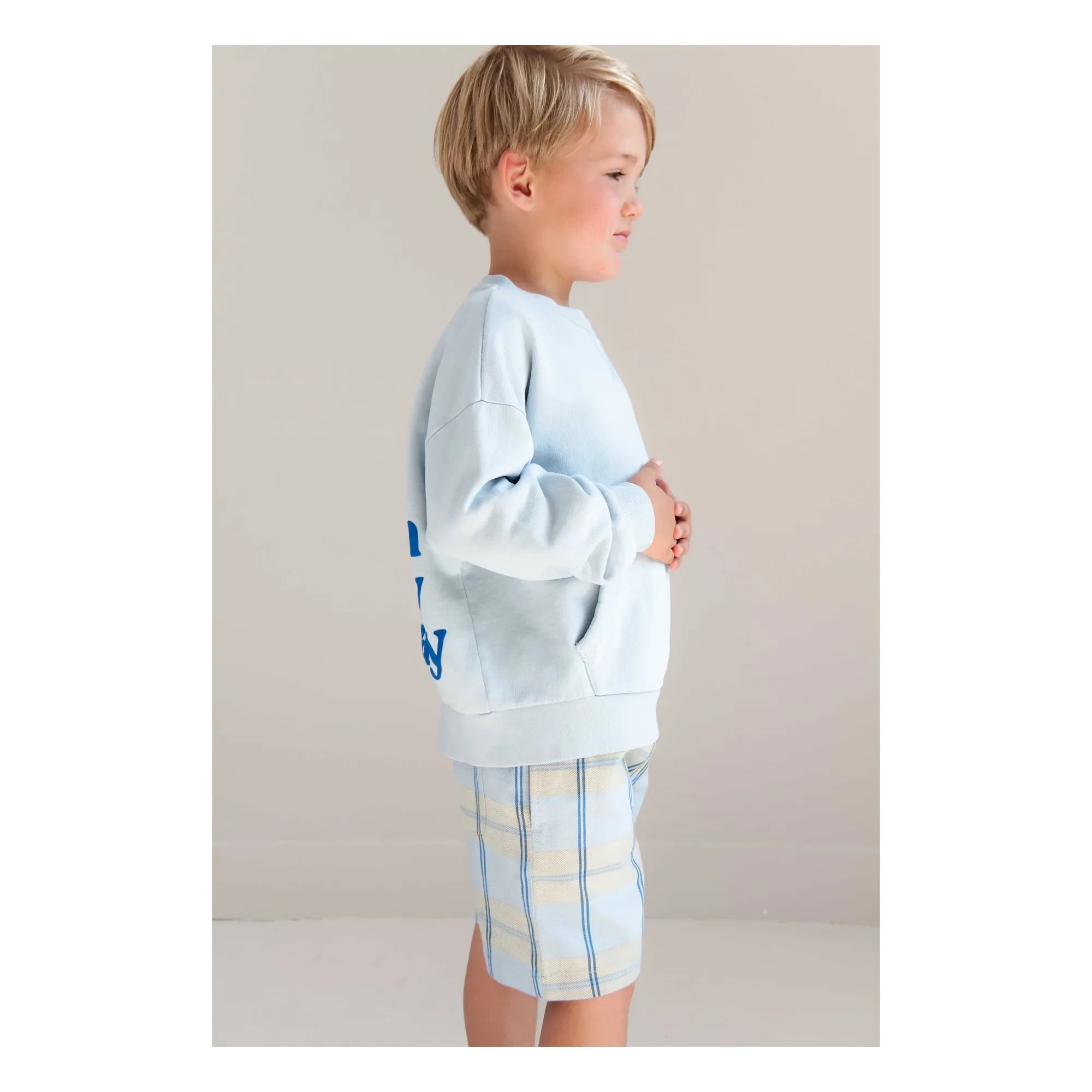 Jenest - Bo On My Way organik pamuklu sweatshirt | Açık mavi