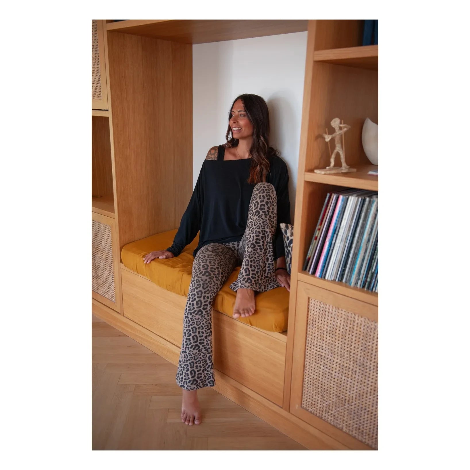 Mama Hangs - Mama Flow Gebelik Flare Tayt | Leopard
