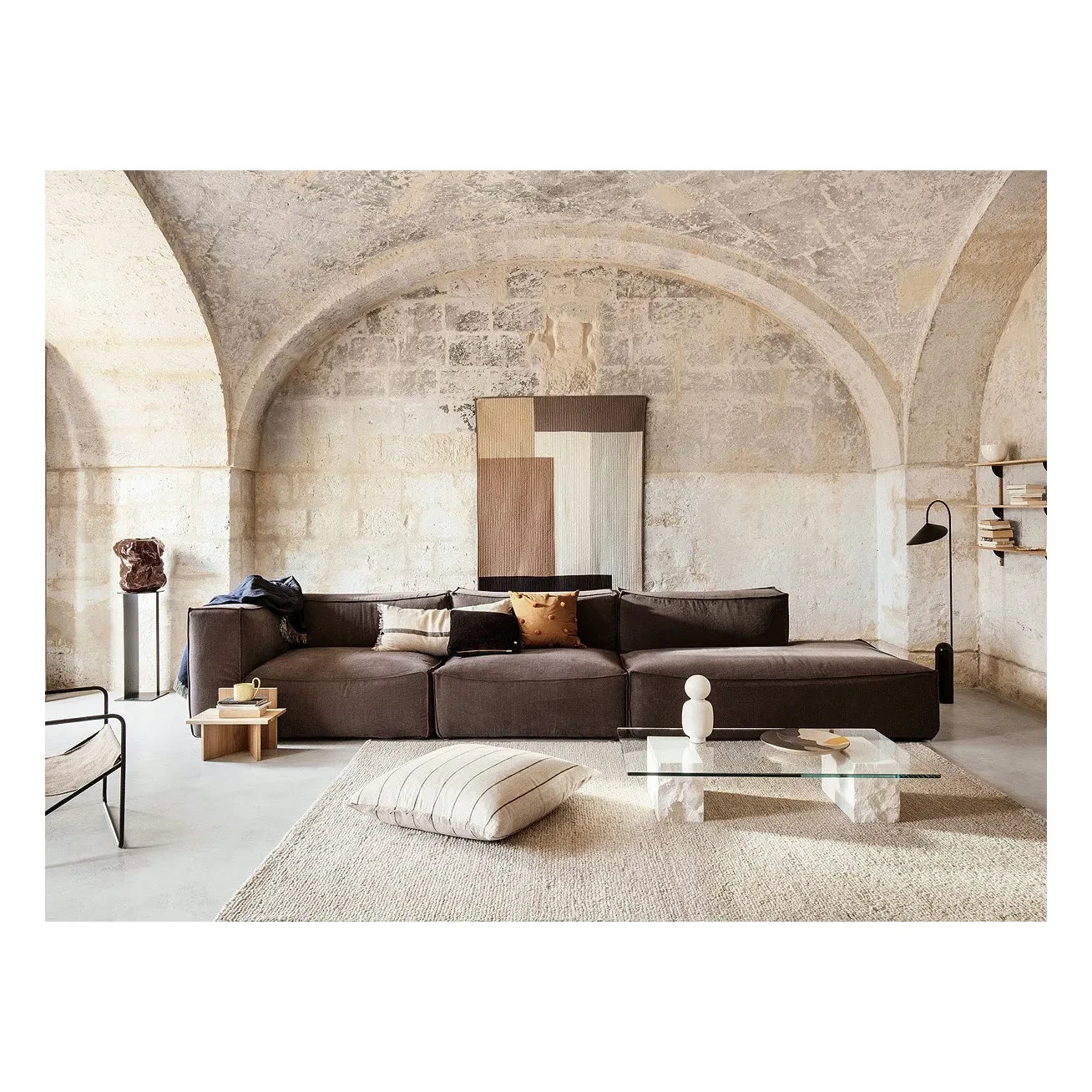 Ferm Living - Catena Koltuk Kolçak Sağ | Kahverengi