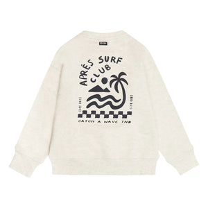 Tumble N'Dry - Oversize Seashore organik pamuk sweatshirt | Heather white