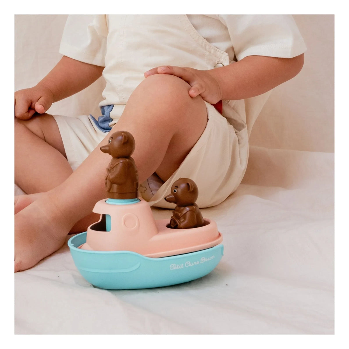 Simple - Bath boat - Küçük Kahverengi Ayı x Tekli | Mavi