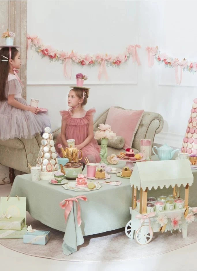 Meri Meri - Ladurée مناديل ورقية بنقشة أزهار صغيرة - طقم مكوّن من 16