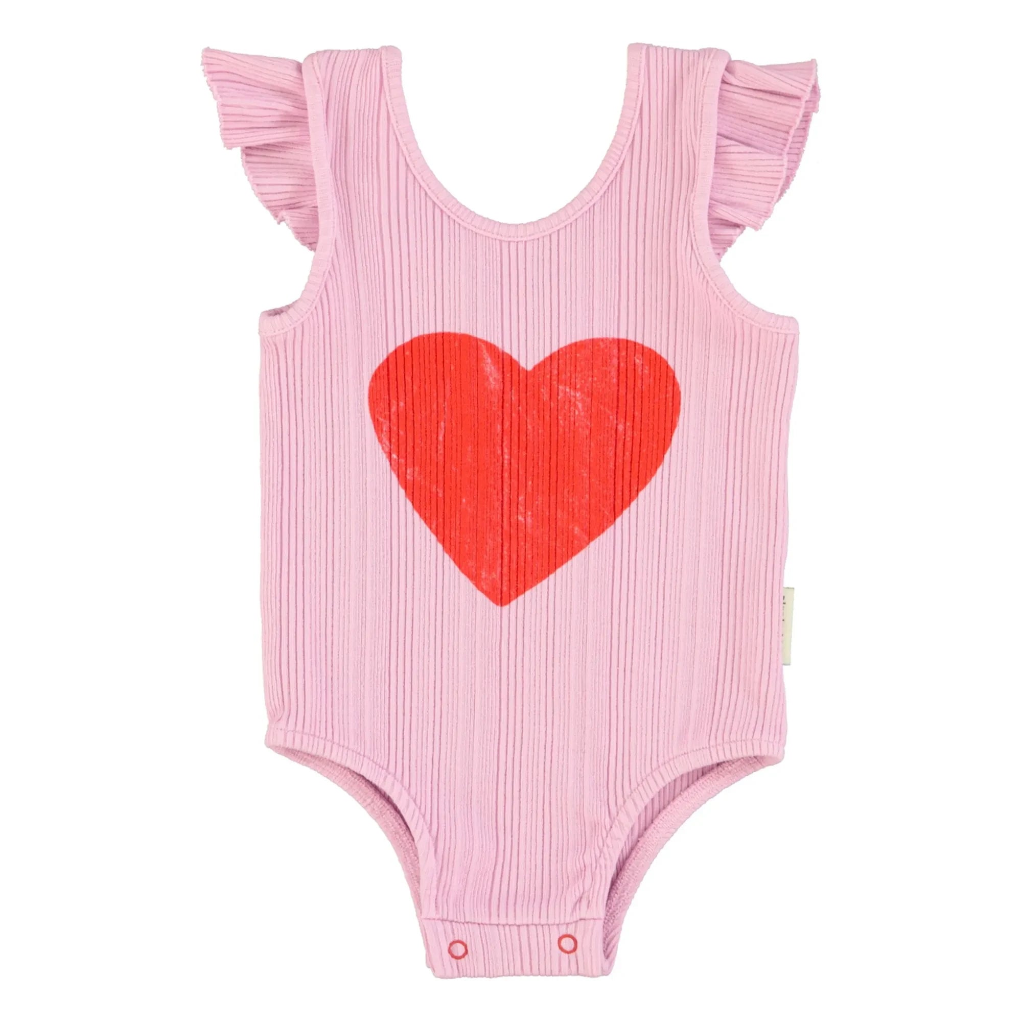 Piupiuchick - Organik Pamuk Kalpli Fitilli Body | Lila