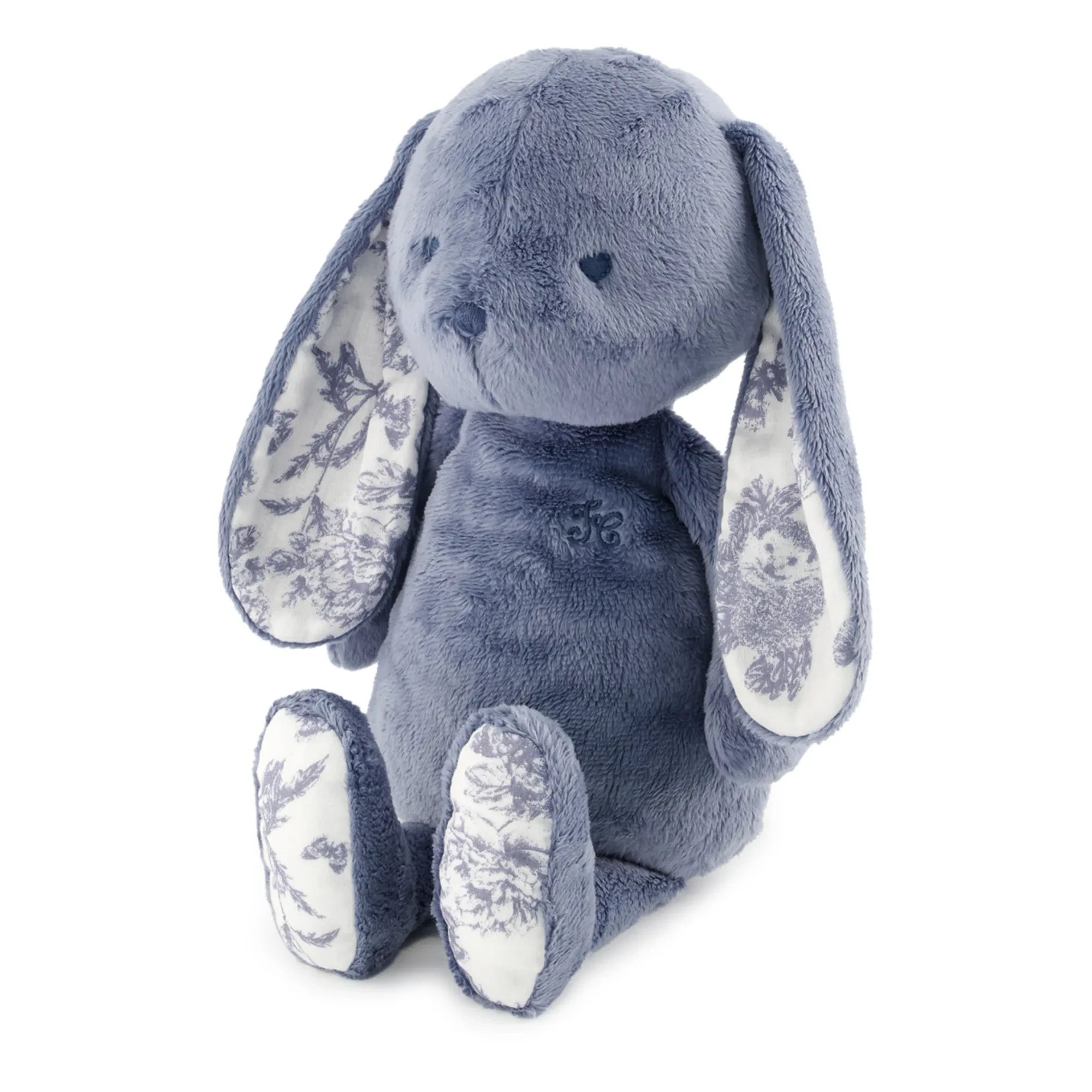 Tartine et Chocolat - Augustin tavşan peluşu Toile de Jouy | Mavi