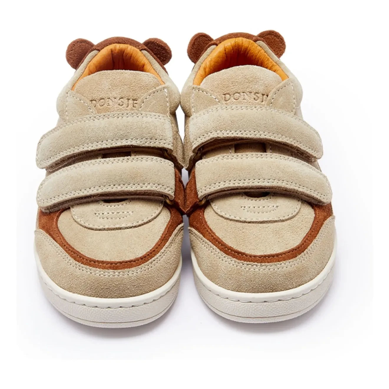 Donsje - Rinon Ayı Süet Çizikli Sneakers | Bej