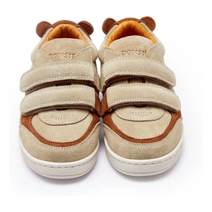 Donsje - Rinon Ayı Süet Çizikli Sneakers | Bej