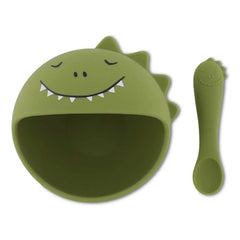 Trixie - Mr. Dino Bebek Yemek Seti | Yeşil