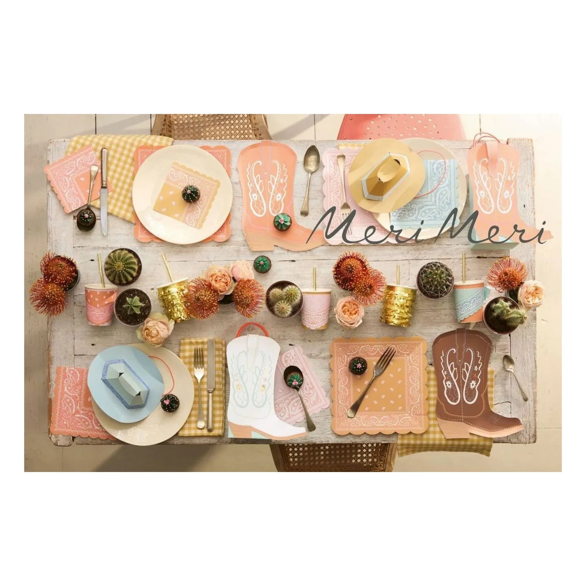 Meri Meri - Western hediye çantaları - 8'li set