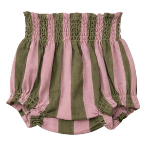 Lililotte - Bloomer César Çizgili Organik Pamuklu Twill | Zeytin