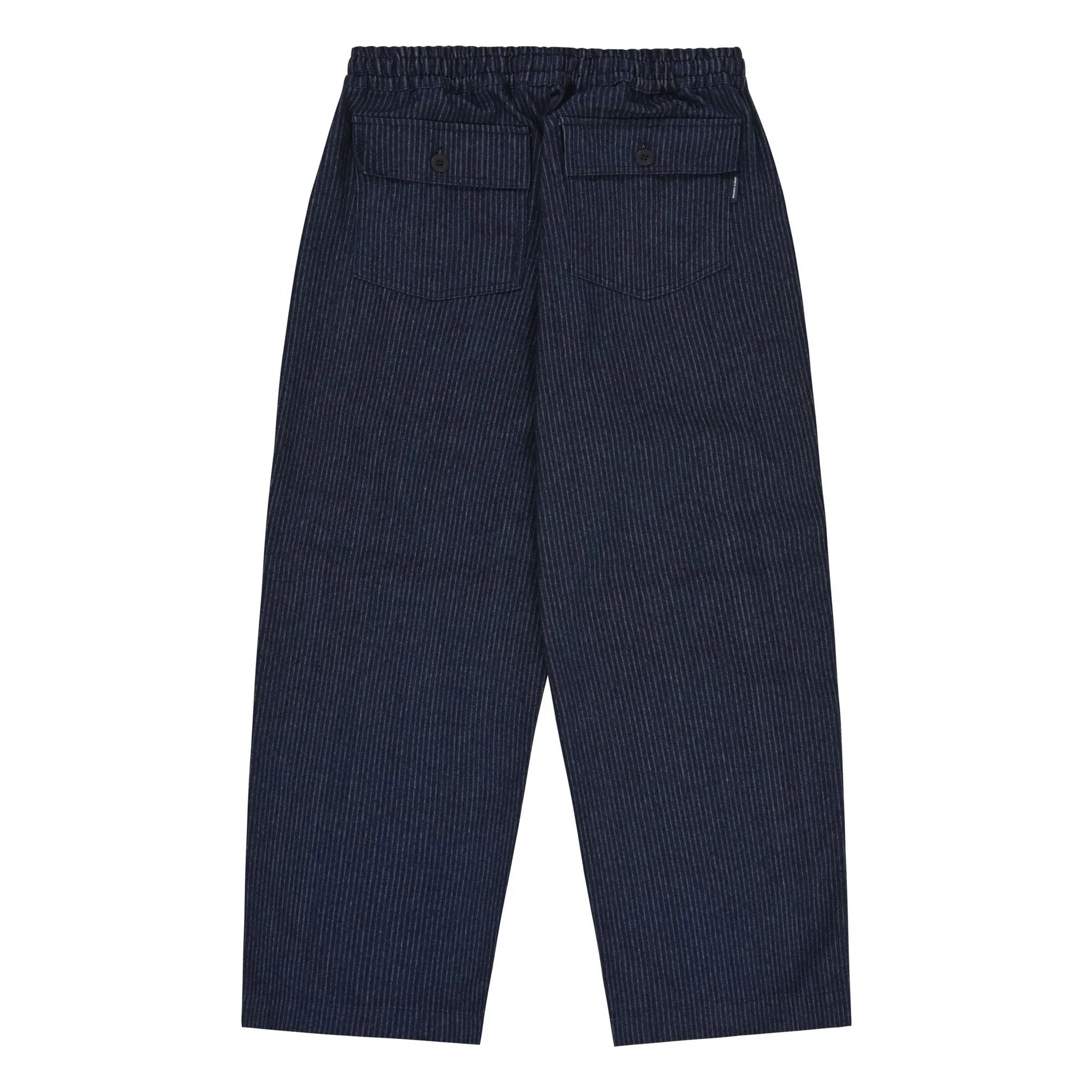 Kappy - Yorgun Denim Çizgili Pantolon | Indigo