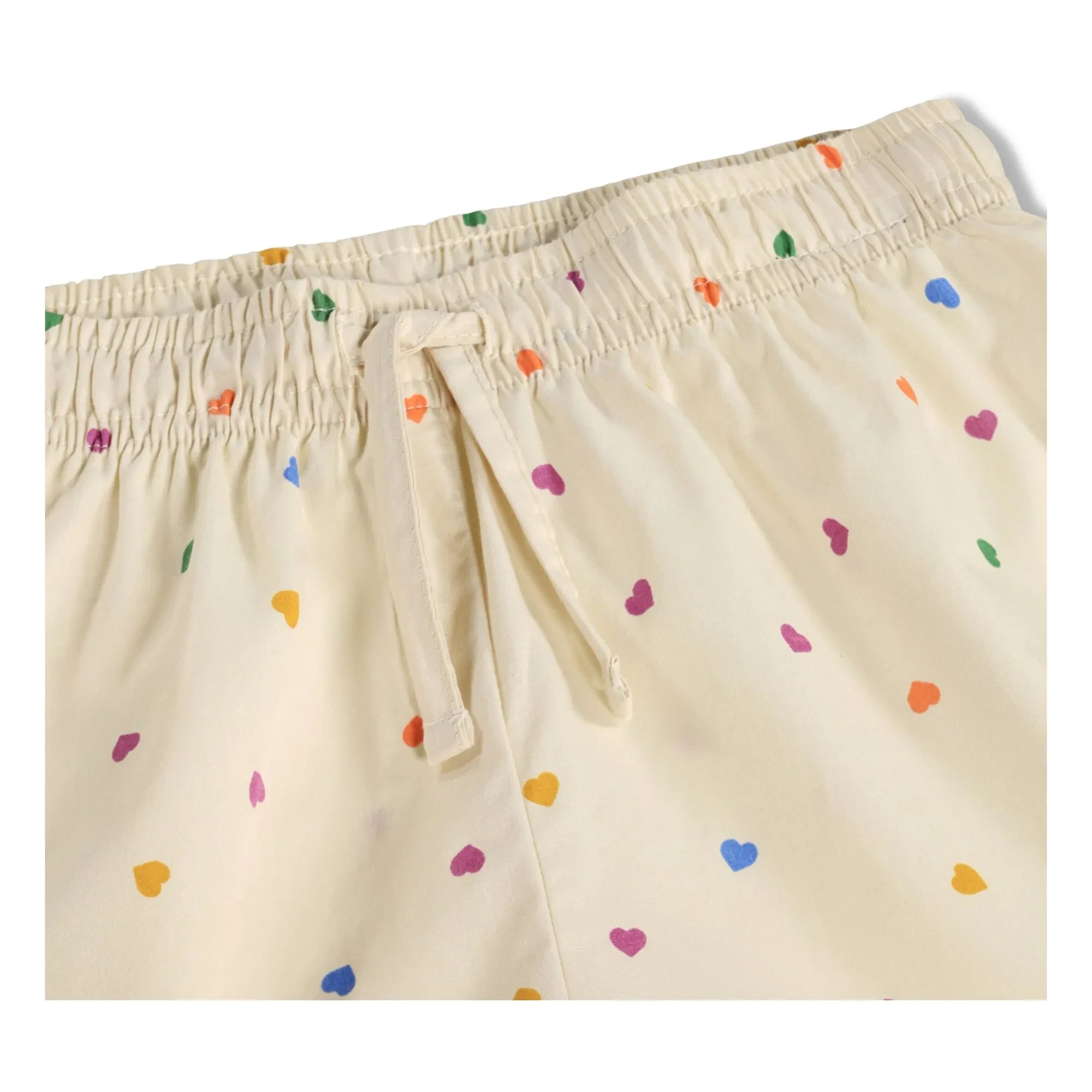 Molo - Lexi Hearts Organik Pamuklu Kısa Pijama | Ekru