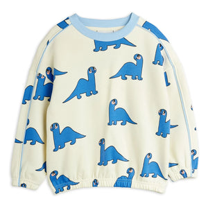 Mini Rodini - Dinos organik pamuklu sweatshirt | Ecru