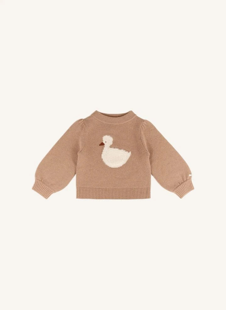 Donsje - Denna Duck Merinos Yün Kazak | Hazel