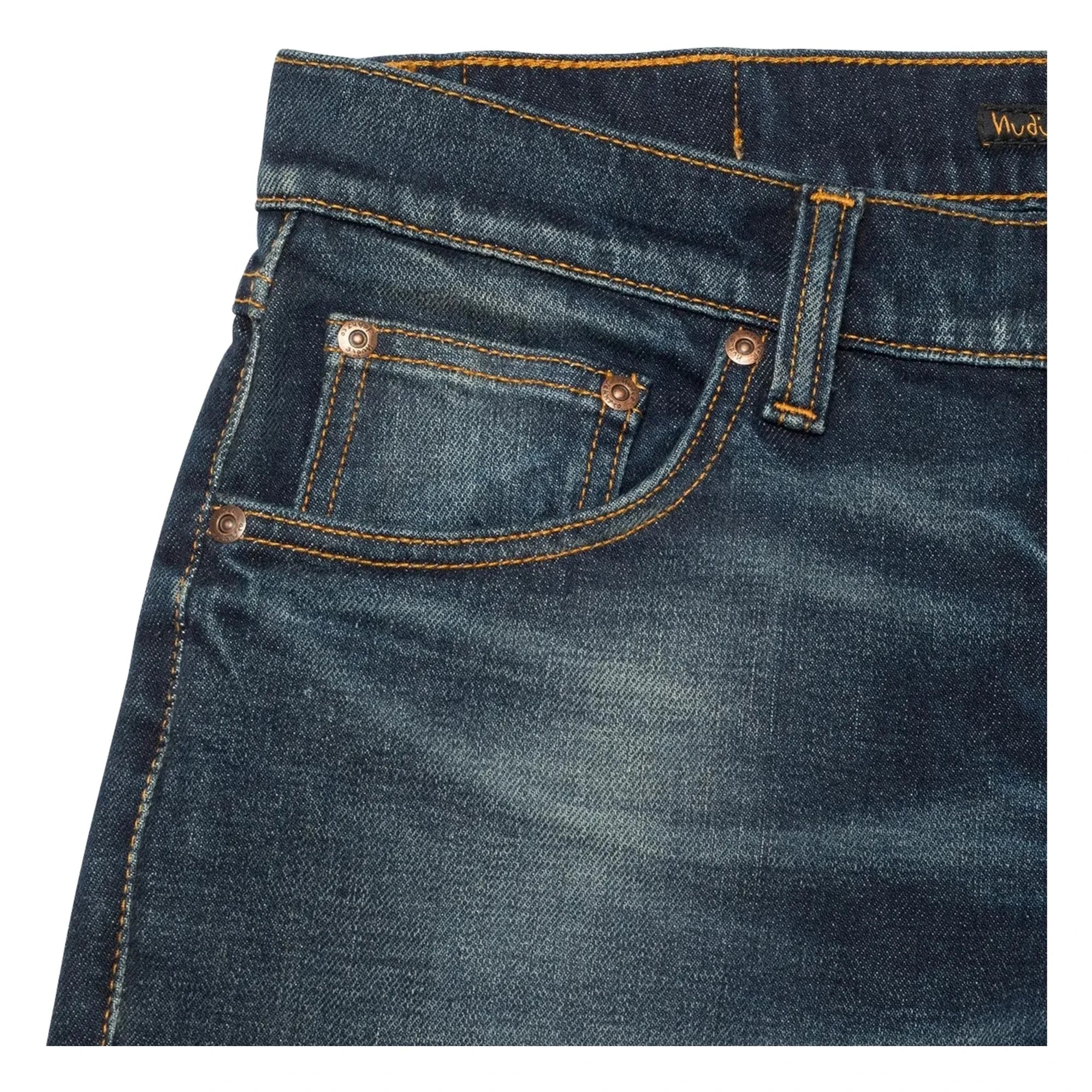 Nudie Jeans - Solid Ollie Lost Light Pamuklu Jean | Soluk mavimsi gri