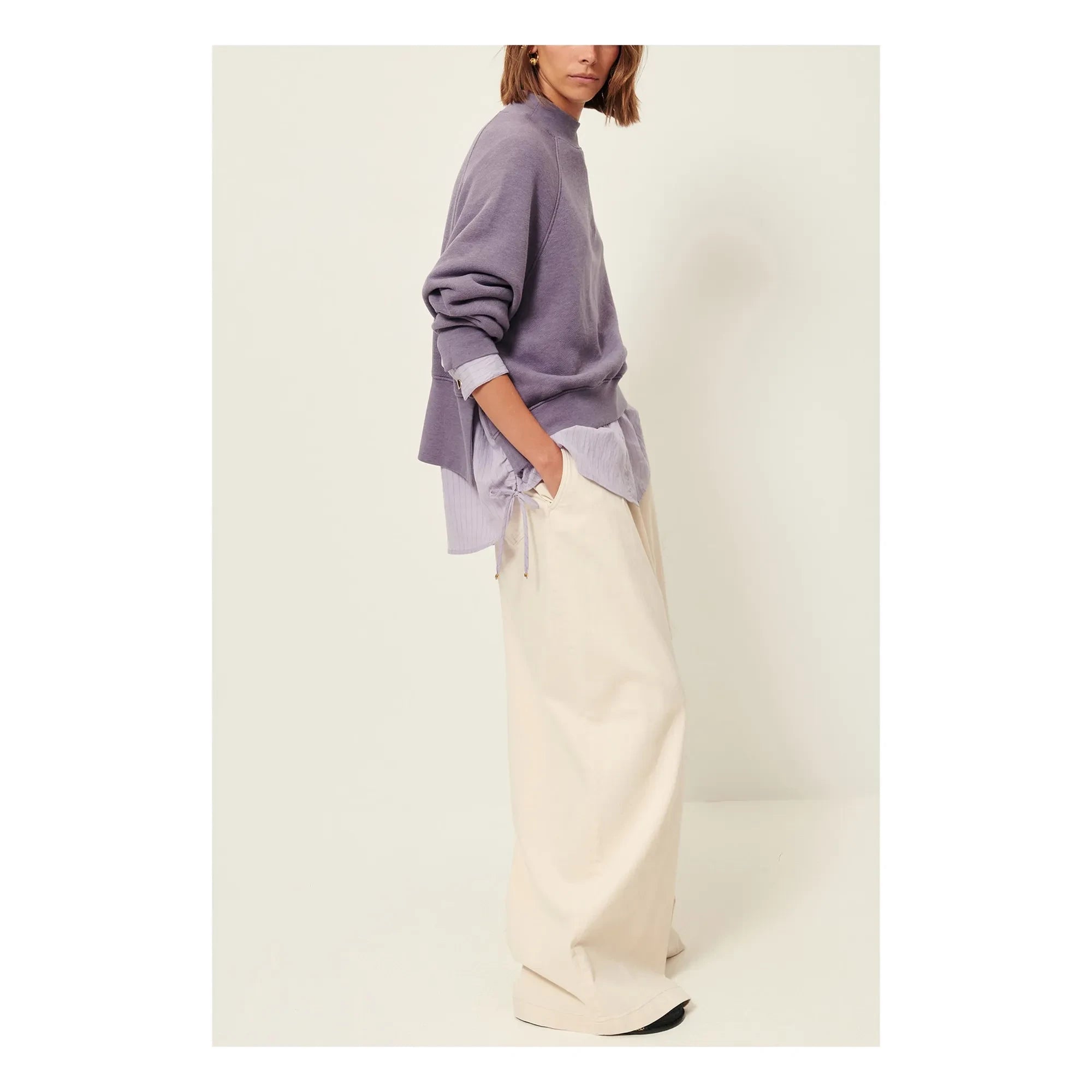 Sessùn - Oliveira Pamuklu Sweatshirt | Mor