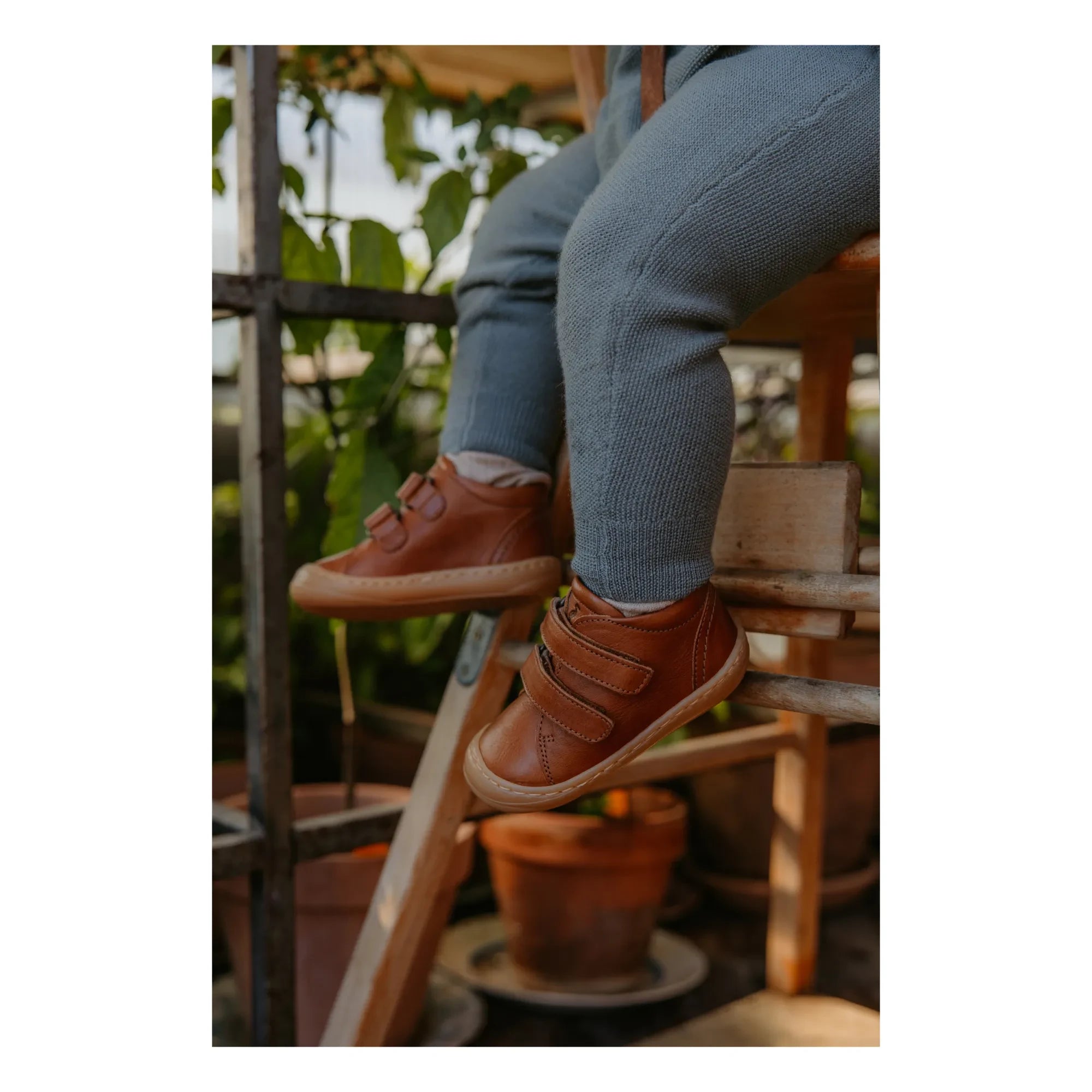 Petit Nord - Günlük Cırt Cırtlı Sneakers | Konyak