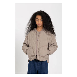 Smallable Kid - Wooly Kapitone Bomber Ceket | Taupe gri