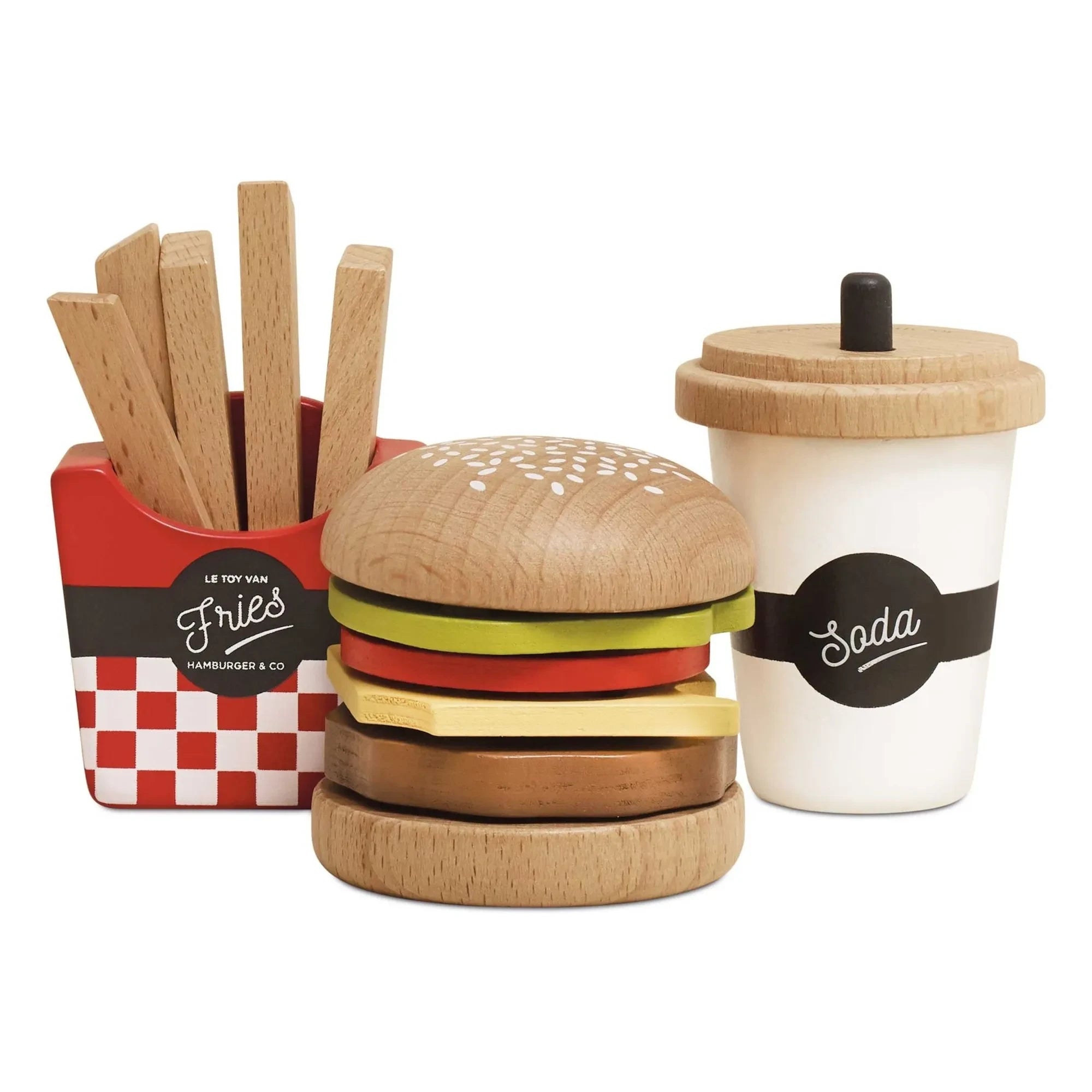 Le Toy Van - Burger, patates kızartması ve gazlı içecekler