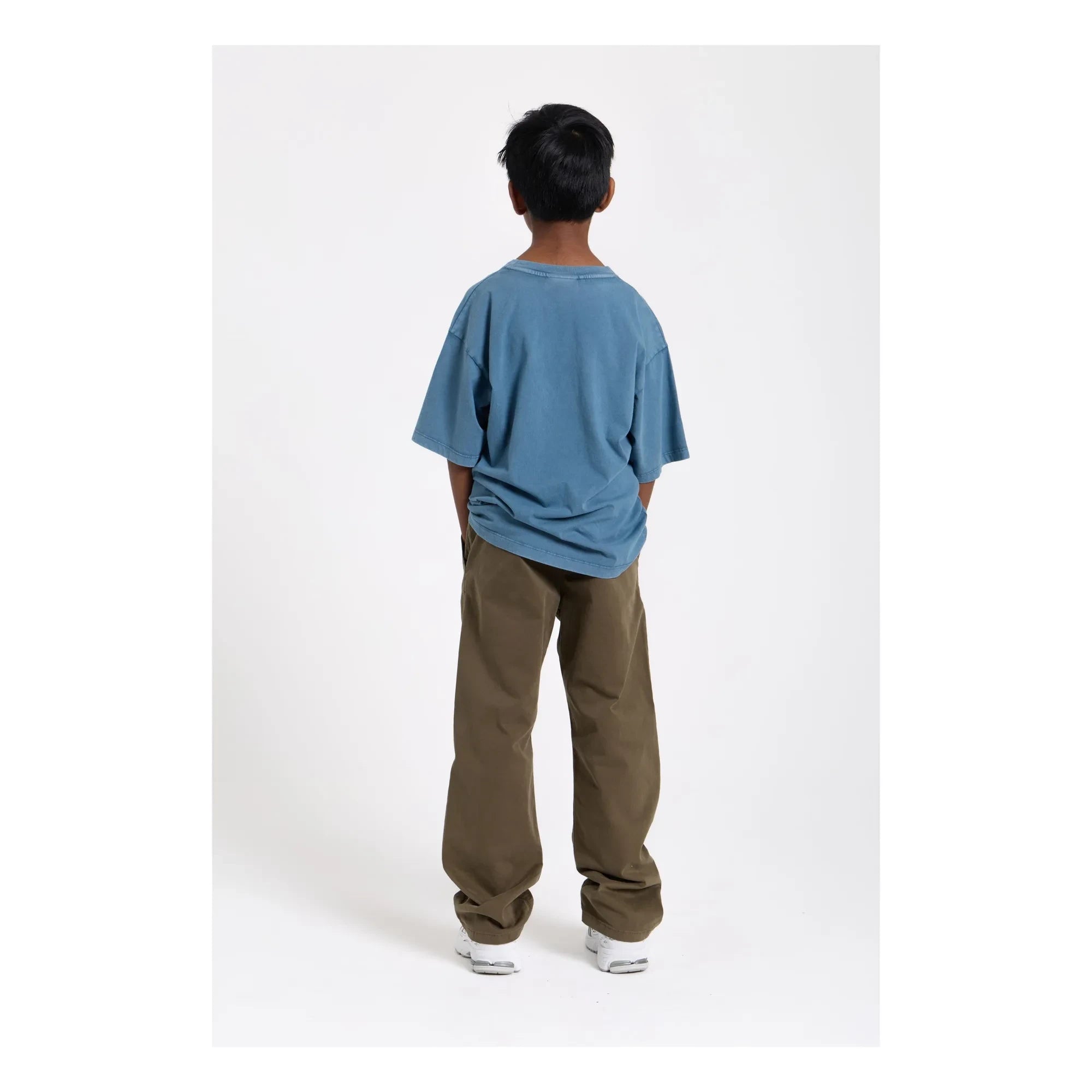 Hundred Pieces - Finn organik pamuklu T-shirt | Mavi