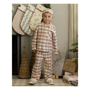 Rylee + Cru - Holiday Flannel Terlik | Ecru